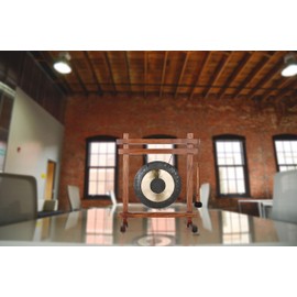 Woodstock Wind Chimes for Meditation, Yoga, Classrooms, Offices for Awareness, Relaxation, Decor 19" Table Gong (WTG)