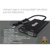 Club 3D Adapter USB Gen1 Type-C/-A to Dual HDMI™ (4K/30Hz)