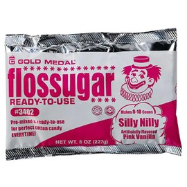 Perfectware -Pink Vanilla Floss Sugar, 8 oz(Pack of 1)(Packaging May vary)