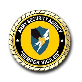 Military Productions US Army Security Agency Semper Vigiles Challenge Coin