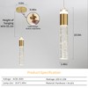 3 Pack Modern Kitchen Island Pendant Lights, Gold Bubble Crystal