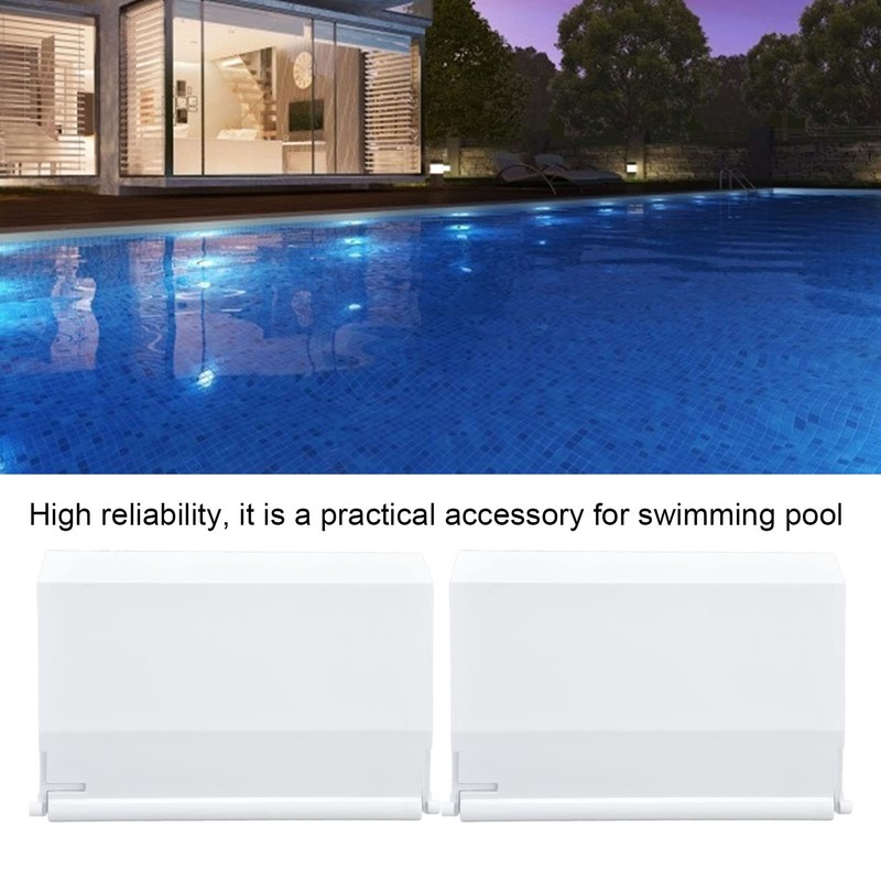 Skimmer Gate Weir Baffle, 2pcs Pool Skimmer Flap with Sponge,