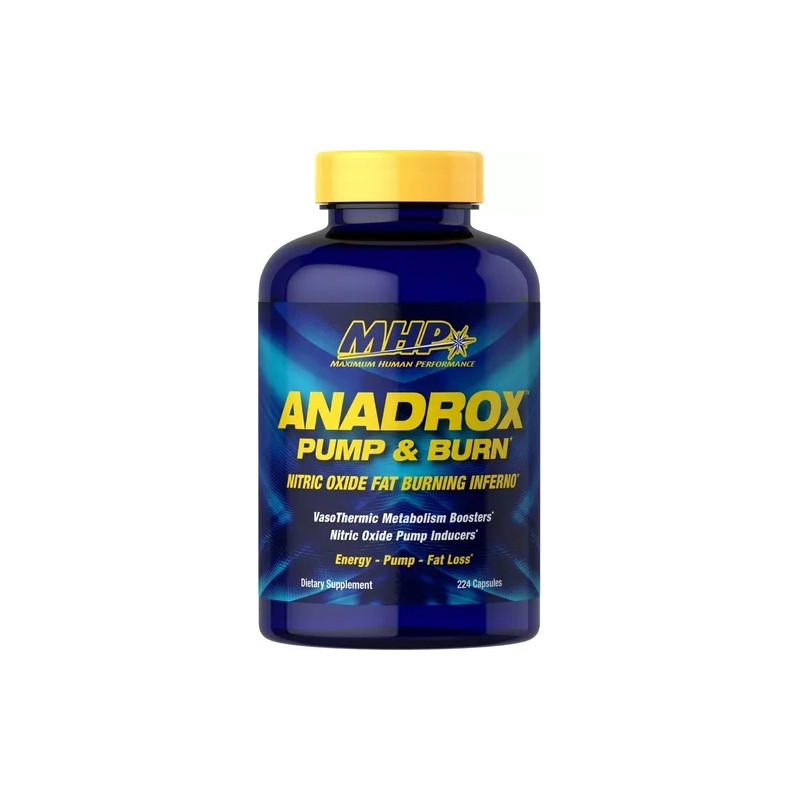 Pre Entreno Mhp Anadrox Pump And Burn 224 Capsulas Sabor
