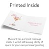 Hunts England - Pink Cocktail And Butterflies Wedding Acceptance Card