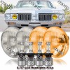 JESUO 4PCS 5 3/4" 5.75 LED Headlights High/Low For Oldsmobile
