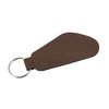 MZA Simson Brown Faux Leather Curved Keyring, brown