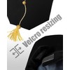 YIIOSS Unisex Deluxe Doctoral Graduation Gown with Tam 8-Sided Package