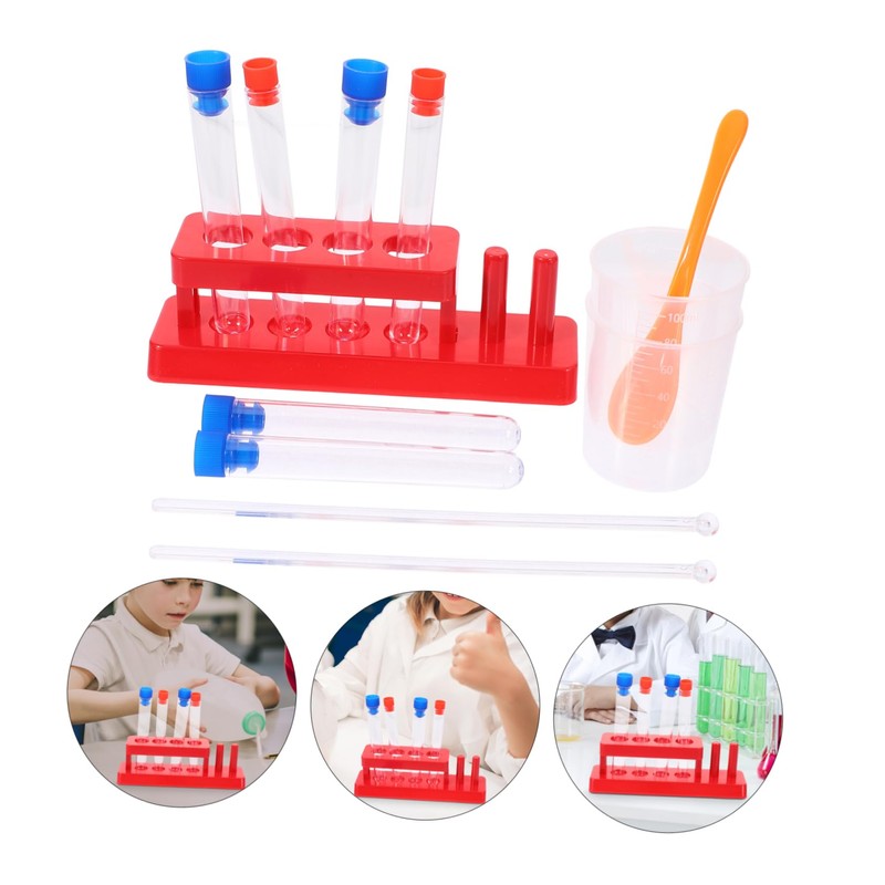 NOLITOY Stem Science Learning Test Tube Kit with Rack and