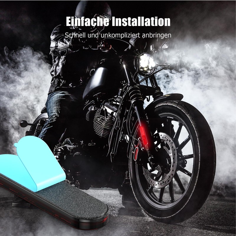Ancable Motorcycle Reflector Set with T-Bracket and 3 Pieces 96