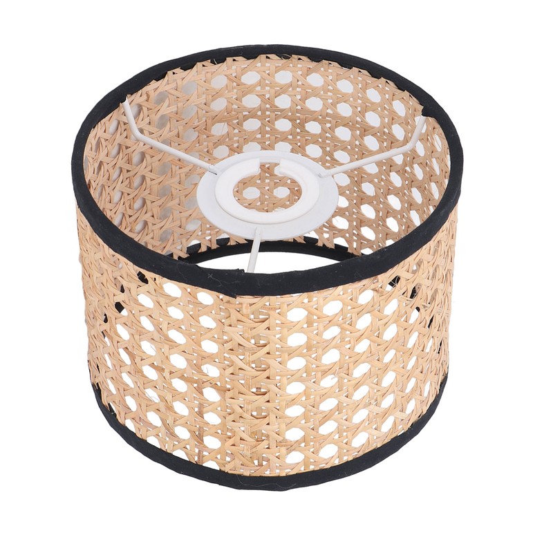 Rattan Lamp Shade Universal Rattan Woven Lampshade Lamp Cover for