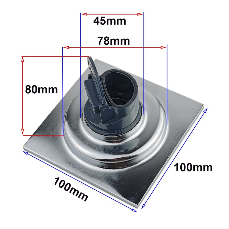Qrity Stainless Steel Floor Drain Bathroom Shower Kitchen Waste Grid
