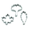 BekkiB - 3er Set "Blätter" Ausstechformen Eiche, Ahorn, Gingko -