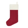 St. Nicholas Square 21 Inch Cable Knit Monogram Christmas Stocking