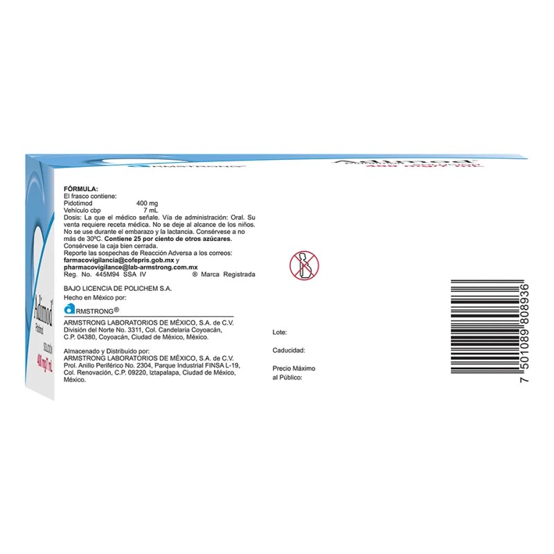 Adimod Solución 400 Mg/7 Ml, 10 Frascos 7 Ml