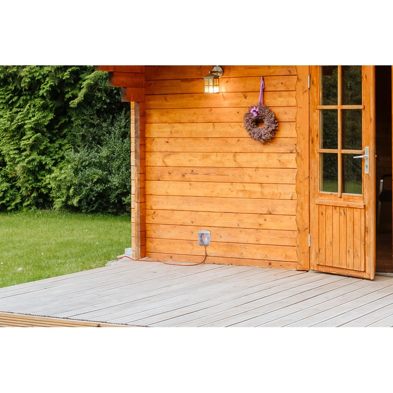 TayMac MM720C Bell 1-Gang Non-Metallic Weatherproof In-Use Deep Cover, Clear