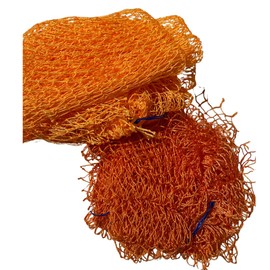 African Mesh Body Sponge, Net Loufah, Net Sponge from Africa (Orange)