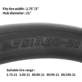 RUTU 2.75/3.00-21 Inner Tube with TR4 Straight Valve Stem for 80/90-21 80/100-21 Tyre Off Road Motorcycle Pit Dirt Bike Trail Bike