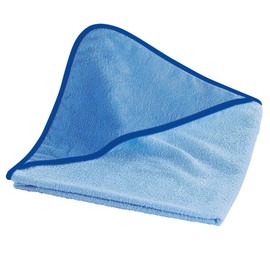 Wörner Südfrottier Hooded Bath Towel Unembroidered Plain Square Terry Cloth 80 cm 100 cm 140 cm (100 x 100 cm, Sky / Cel), Sky/Ciel