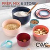 COOK WITH COLOR Prep Bowls with Lids- Wide and Deep