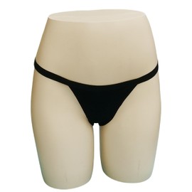 Zofirao 5 Pack Women's Black White Red Panties Cotton Spandex Thongs Underwear G-strings (XS, Black)