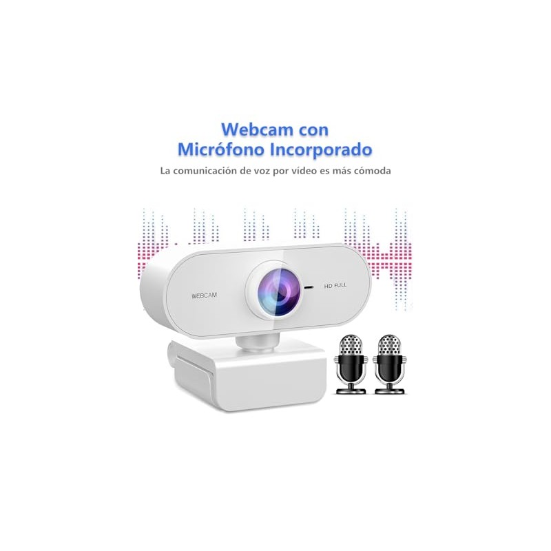 ZZCP Webcam con Microfono para PC,Camara Web para PC HD