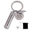 apott Pet Ash Holder Memorial Keychain Urns Keyring with Filling