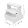 YIYIBYUS 3-Tier Manicure Pedicure Cart with Wheels - Salon Foot
