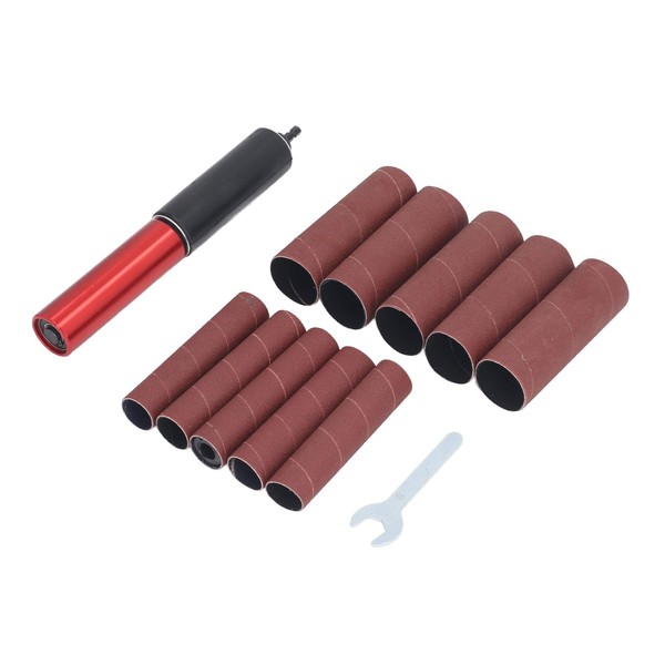 Sanding Drum Kit, 1.5in Mandrel Aluminum Alloy Drill Sanding Mandrel