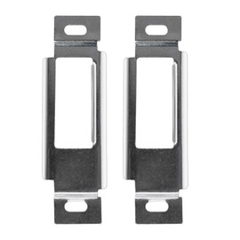 EAORBD RV Baggage Door Strike Plate, 314301 RV Door Latch Plate RV Luggage Door for Rv Door Latch Strike Plate, for 5Th Wheels, Camper, Travel Trailers and Motorhomes (Silver（2）)