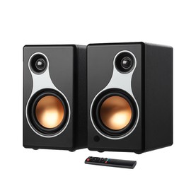 AIYIMA S500 4 Inch Active Bookshelf Speaker Bluetooth 5.0 HiFi Powered RCA Speakers with SUB Output,Coaxial/Optical/RCA Input,for Home Audio Computer TV Game