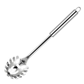 Yuanchu Spaghetti Spoon, 12 inch Pasta Fork Pasta Spoon Spaghetti Stainless Steel Pasta Spoon Heat Resistant Cooking Utensils Spaghetti Spoon