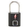 Fingerprint Padlock Biological Recognition Aluminium Alloy USB Rechargeable Support 10
