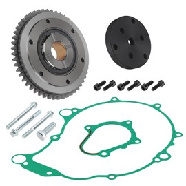 Starter Starting Clutch One Way Gear Bearing Gasket Flywheel Puller Kit for Yamaha Raptor 660 YFM660R 2004-2005 OEM# 5LP-15515-20-00 5LP-15590-10-00 5LP-15455-00-00 5LP-15451-00-00