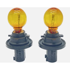 MSA 2 x PCY16W Amber Indicator Bulbs 16w Turn Signal PU20d/2 Replacement
