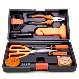 The Ultimate 17-Piece Auto Repair Tool Set Be Ready for Anything on the Road w/Our Combination Pliers, Safety Hammer, Screwdrivers, Voltage Tester Pen and Convenient Carrying Case