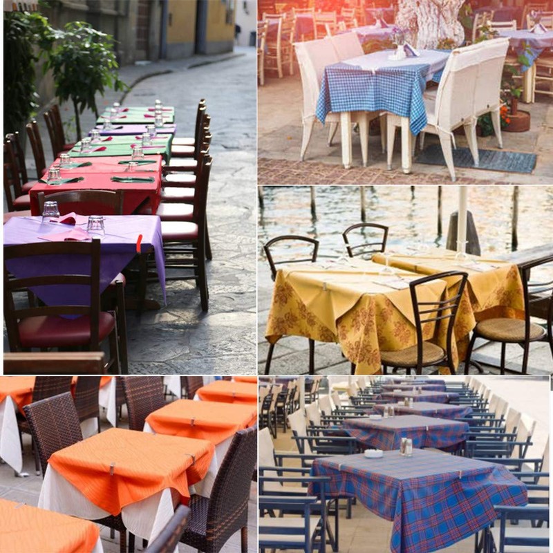 Picnic Tablecloth Clips, Mannli Rainbow Color Stainless Steel Outdoor Table