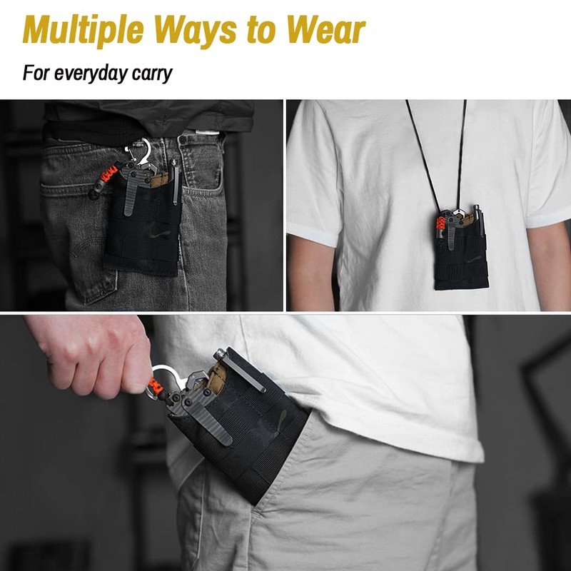 VIPERADE VE9 Pocket Organizer, EDC Men's Pocket Organizer, EDC Organizer,