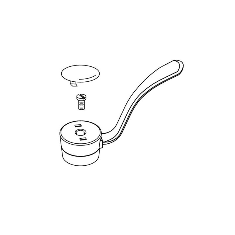 Moen 93380 Commercial Handle Assembly Kit, Chrome