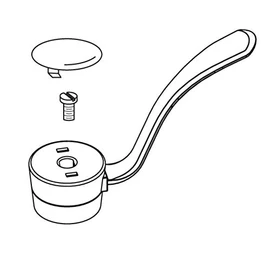 Moen 93380 Commercial Handle Assembly Kit, Chrome