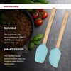 KitchenAid Bamboo Wood Handled Mini Spatula Set with Silicone Head,