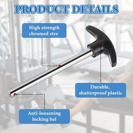 Ouligay 2 Pcs Meniscus Weight Stack Pin,Drop Set Pins Gym,Locking Space Heavy Duty Gym Drop Set for Gym,Replacement Dropset Pins,Home Fitness Equipment Accessories(5.31 X 2.36inch)