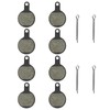 MOACCE [4 Pairs/Set] Bicycle Disc Brake Pads Compatible Models Tektro