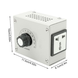 4000 W AC 220 V SCR Voltage Regulator, Multifunctional Adjustable Regulator, Voltage Regulator, Speed Regulator, Dimmer Thyristor Controller Motor, SCR Regulator Dimmer Thermostat Speed Controller