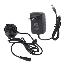 Black Aquarium 12 LED Light Ultrasonic Mist Maker Atomizer Water Fountain Pond Indoor Outdoor Fish Tank Supplies AccessoryEU Plug 110~240V