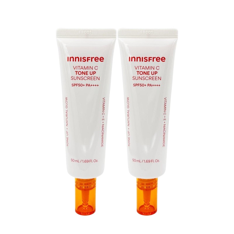 NEW Innisfree VitaC Blemish Tone-Up Sunscreen 50ml+50ml SPF50+ / NEW