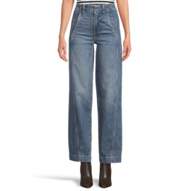 Madewell Women's Tapered Trouser in Rinse in Concho Wash