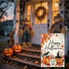 ARGOOFG Happy Halloween Garden Flag 12 x18 Inch Outdoor Yard