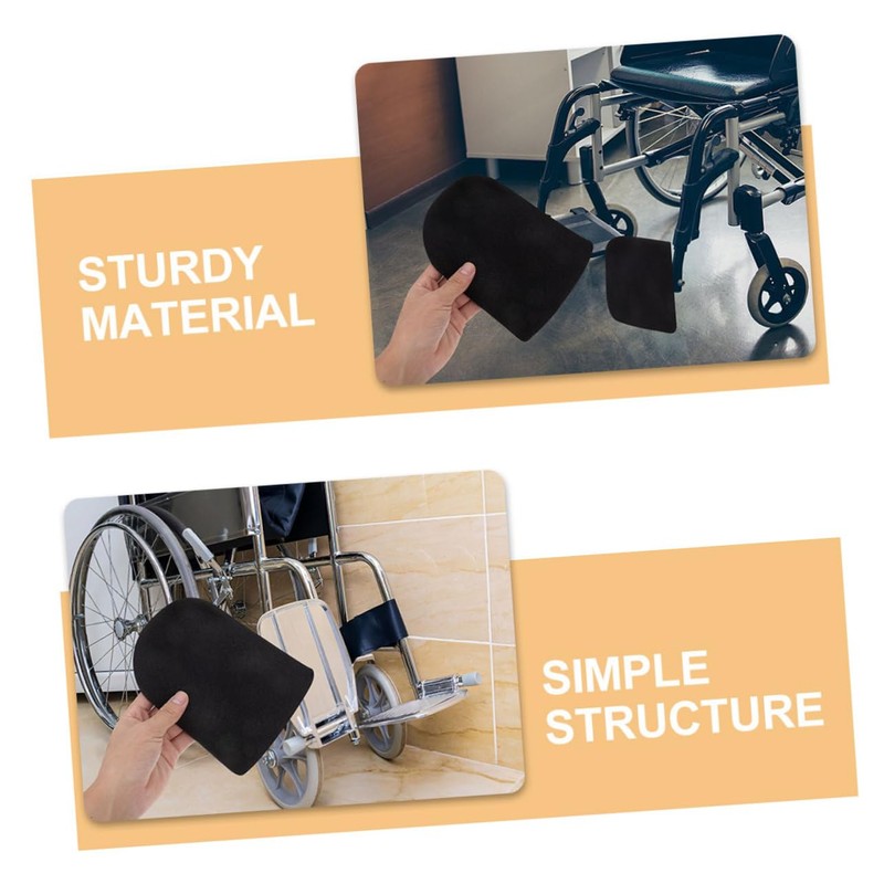 Ipetboom Wheelchair Footrest Covers for Seniors 4 Pack Protective Footrest