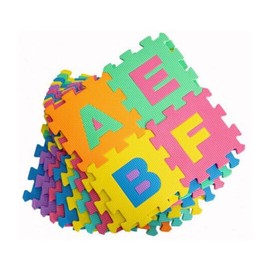eBuzz 36PC Baby Foam Play Mat – Alphabet and Numbers Playmat for Toddler – Soft Interlocking Floor Tile for Infant – Jigsaw Puzzle Flooring Mat – Kid Children Crawling EVA Foam – 15 x 15 cm