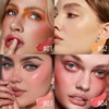 BEFIVECOK Liquid Blush for Cheeks, Soft Cream Blush with Cushion